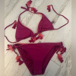Pink and Orange Bikini